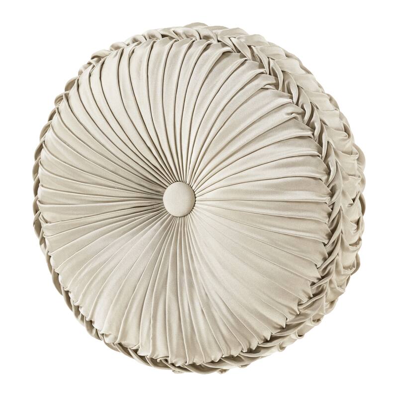 J. Queen New York Alaro Tufted Round Decorative Throw Pillow