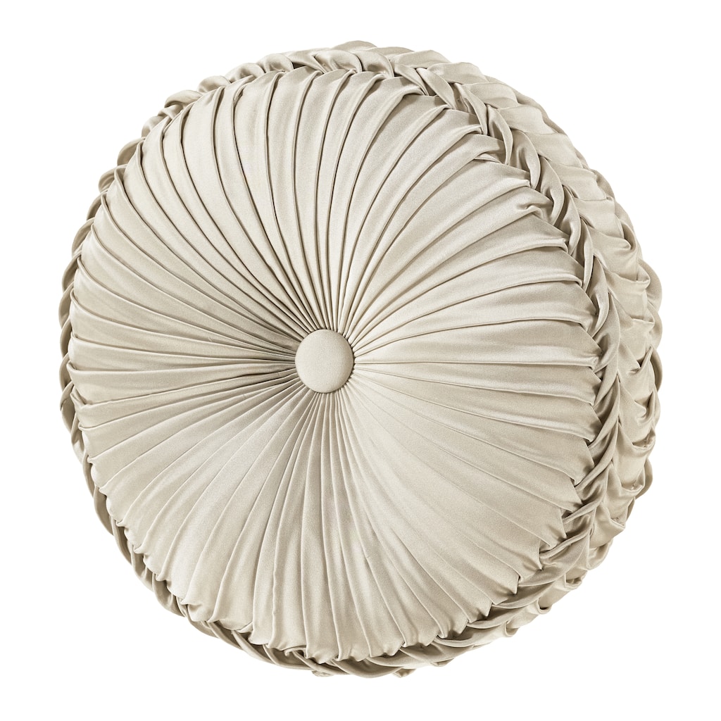 J. Queen New York Alaro Tufted Round Decorative Throw Pillow