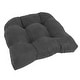 preview thumbnail 58 of 62, 19-inch U-Shaped Microsuede Chair Cushion (Set of 1, 2, or 4) Single - Steel Grey