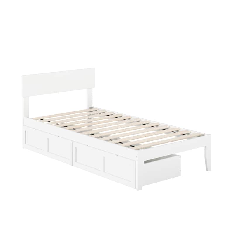 AFI Boston Platform Bed with Storage Drawers