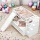 preview thumbnail 2 of 11, Twin over Full Bunk Bed with Drawers,Storage and Slide,High Guardrail, Ladder With Handrails，Multifunction,Space Saving,White