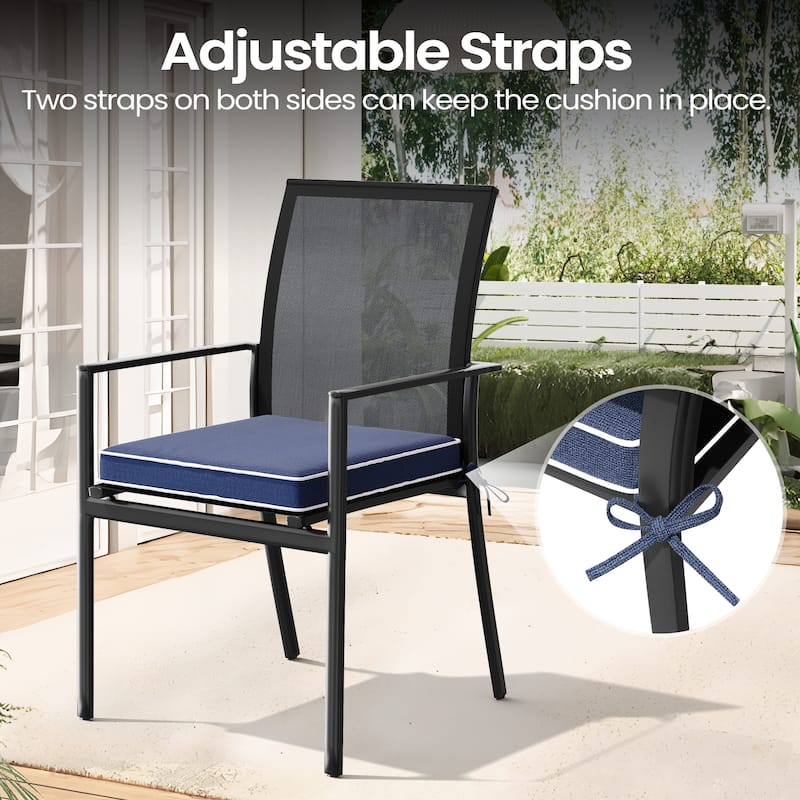 VredHom 17''/18.8'' Square Outdoor Chair Pad (Set of 2/4)