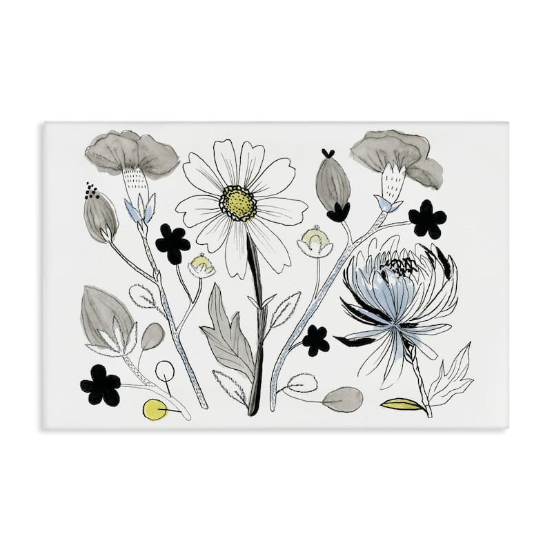 Stupell Simple Drawn Nature Sprigs Canvas Wall Art Design By Ashley Davis - 45 x 30