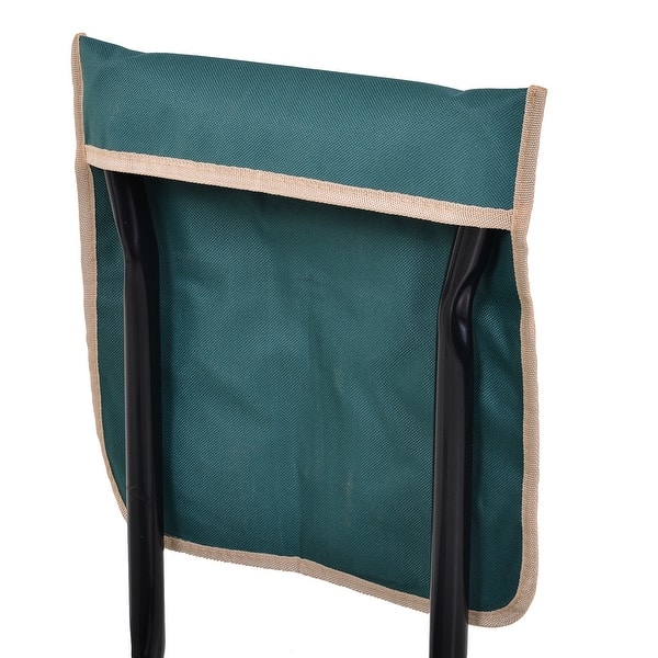 Green Garden Foldable Kneeler//Kneeling Bench Stool Cushion Seat Pad Tools Pouch