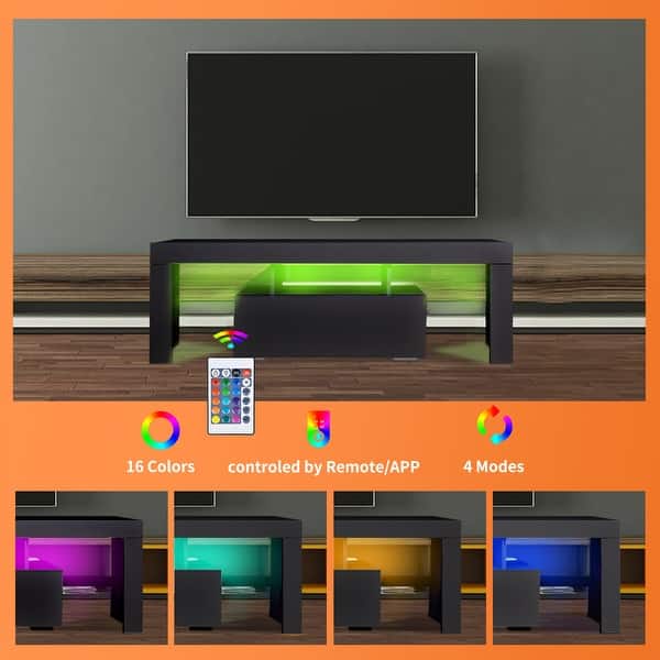 TV stand 43 inch LED Modern TV Media Console Entertainment Center with