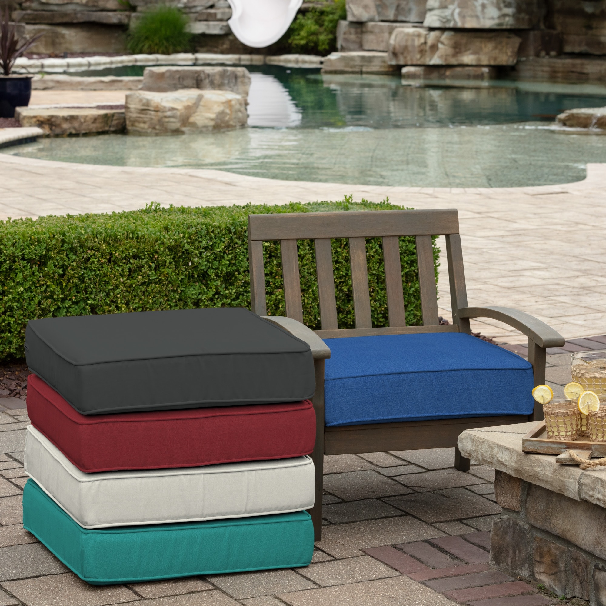 Arden Selections ProFoam 24 x 24 in Outdoor Deep Seat Bottom Cushion Bed Bath Beyond 34985293