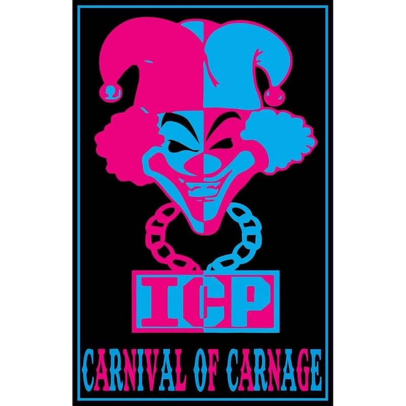 ICP Carnival of Carnage Non Flock Blacklight Art Poster - 24 x 36 Inch