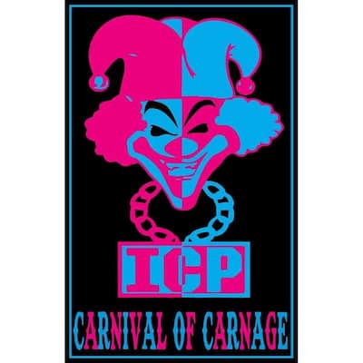 ICP Carnival of Carnage Non Flock Blacklight Art Poster - 24 x 36 Inch