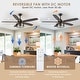 preview thumbnail 15 of 39, 52 Inch Indoor and Outdoor Farmhouse Ceiling Fan with Light DC motor Wooden Blades Waterproof
