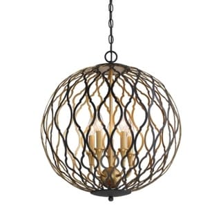 Minka Lavery Gilded Glam 5 Light 20" Wide Taper Candle Pendant