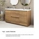 preview thumbnail 16 of 85, Floating Bathroom Vanity with Integrated Resin Top