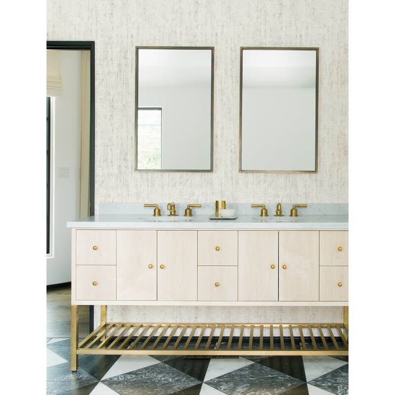 Chesapeake Ramona White Distressed Texture Wallpaper