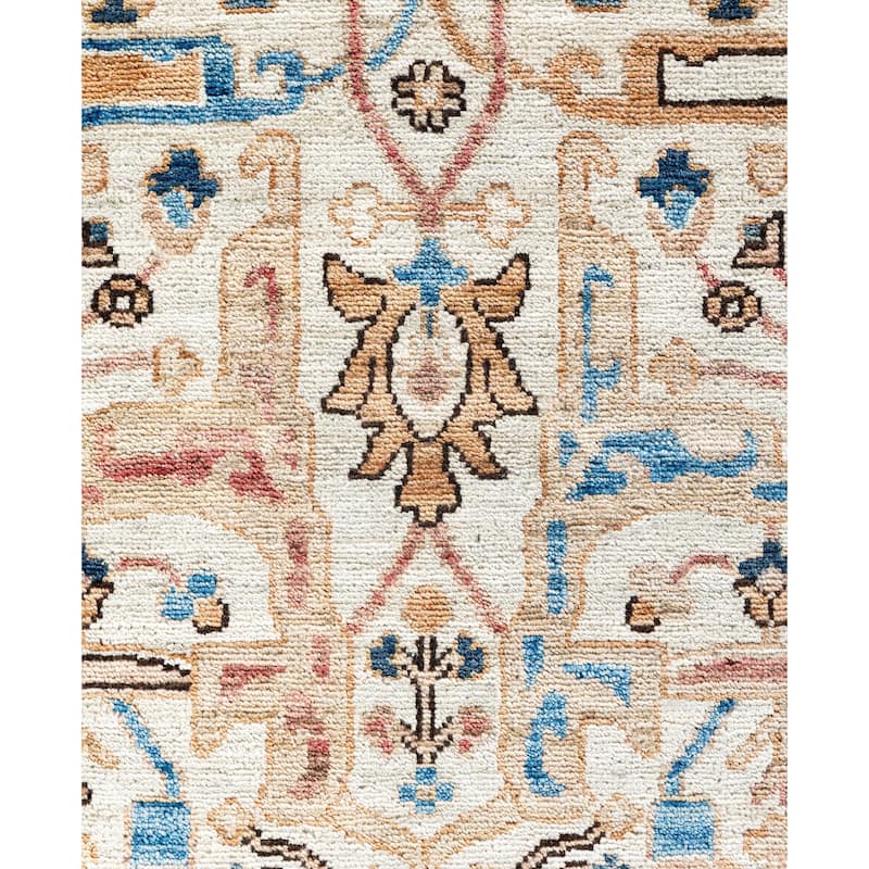 Serapi One-of-a-Kind Hand-Knotted Area Rug - Ivory - 9' 0" x 11' 10"