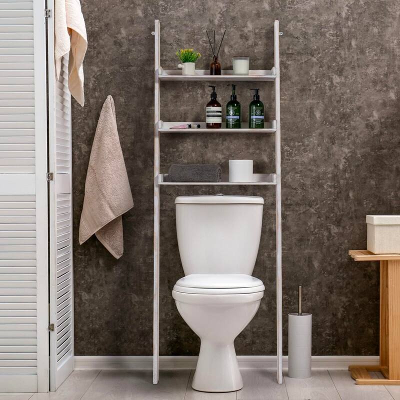 Ladder Standing Shelf - 15.75"D x 23.25"W x 66.5"H