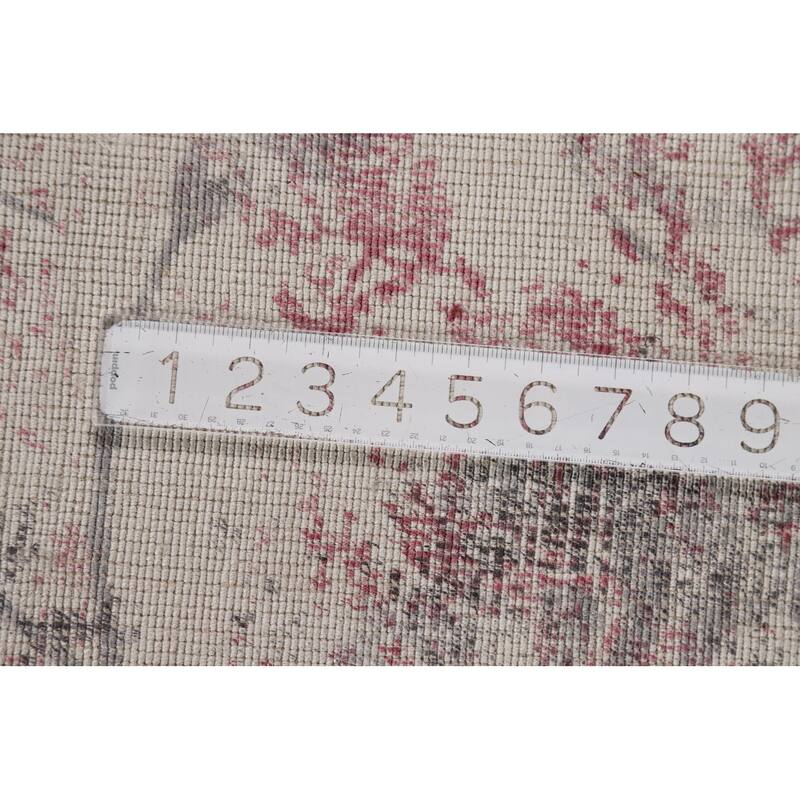 Modern Abstract Indian Rug Hand-Knotted Wool Carpet - 8'2"x 9'9"