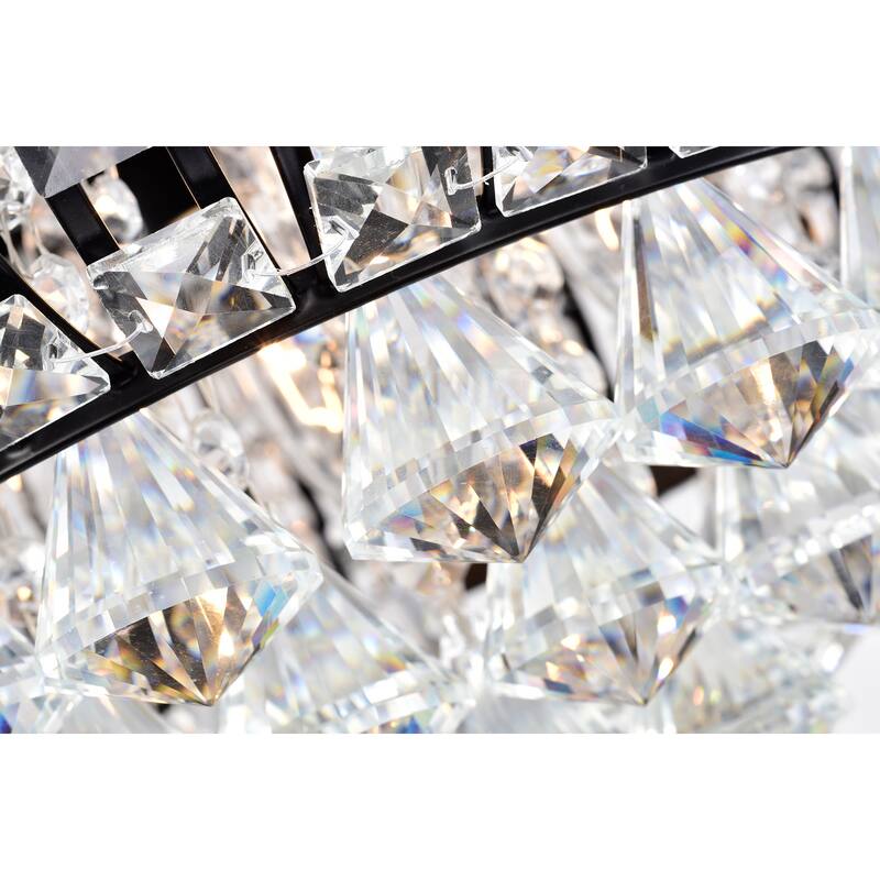 Alysha 4-Light Metal & Crystal Shade Flush Mount