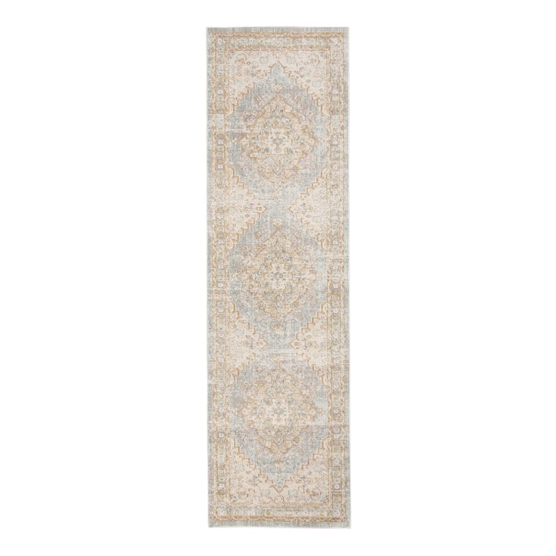 HomeRootsMedallion Transitional Runner Area Rug - 96' X '30' X '0.08
