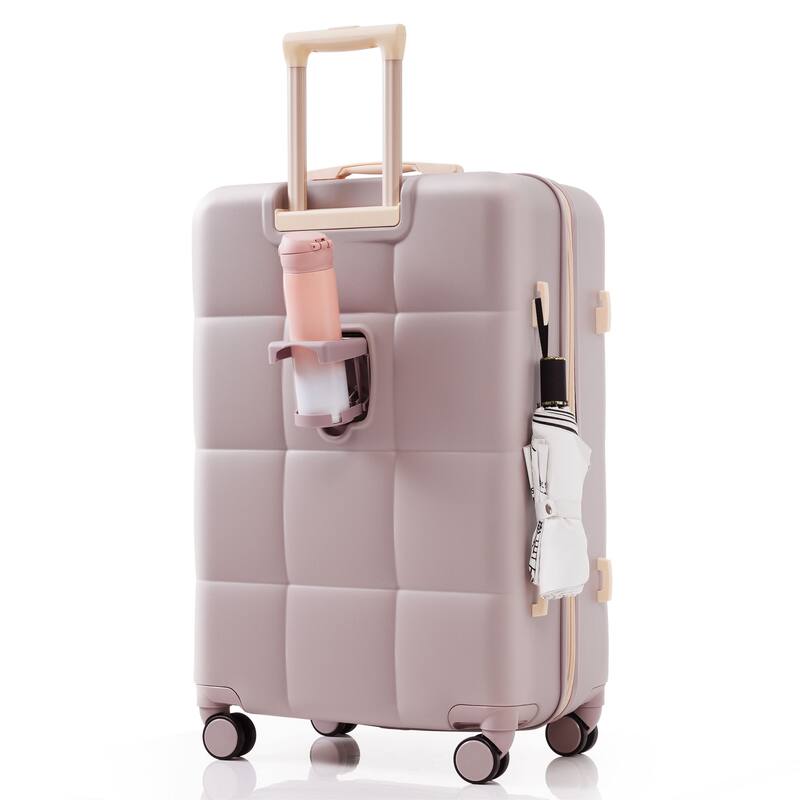 Luggage Set of Three, ABS Hard Shell Luggage with Spinner Wheels.