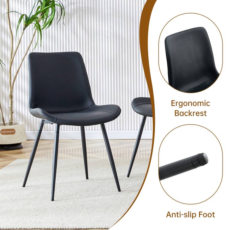 Rustic Extendable Dining Table Set with 4 Black Side Chairs