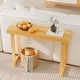 preview thumbnail 16 of 27, Modern Console Table Solid Wood for Entryway or Hallway Decor
