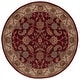 preview thumbnail 71 of 83, SAFAVIEH Handmade Heritage Sharee Traditional Oriental Wool Rug 6' Round - Red/Ivory - Round