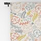 preview thumbnail 2 of 4, 1-piece Blackout Floral Brush Made-to-Order Curtain Panel