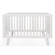preview thumbnail 9 of 7, Gymax Wooden Baby Crib 3-Height Adjustable Wood Mini Crib Non-Toxic