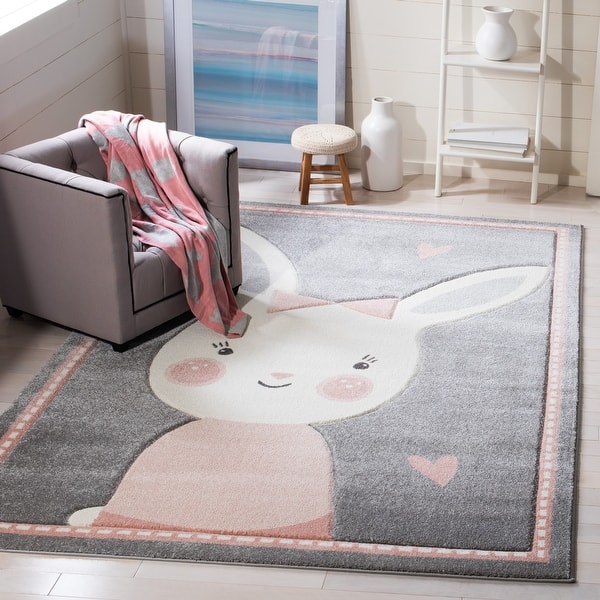 SAFAVIEH Carousel Kids Njomeza Bunny Rug