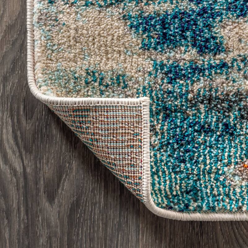JONATHAN Y Groovy POP Modern Abstract Brushstroke Area Rug