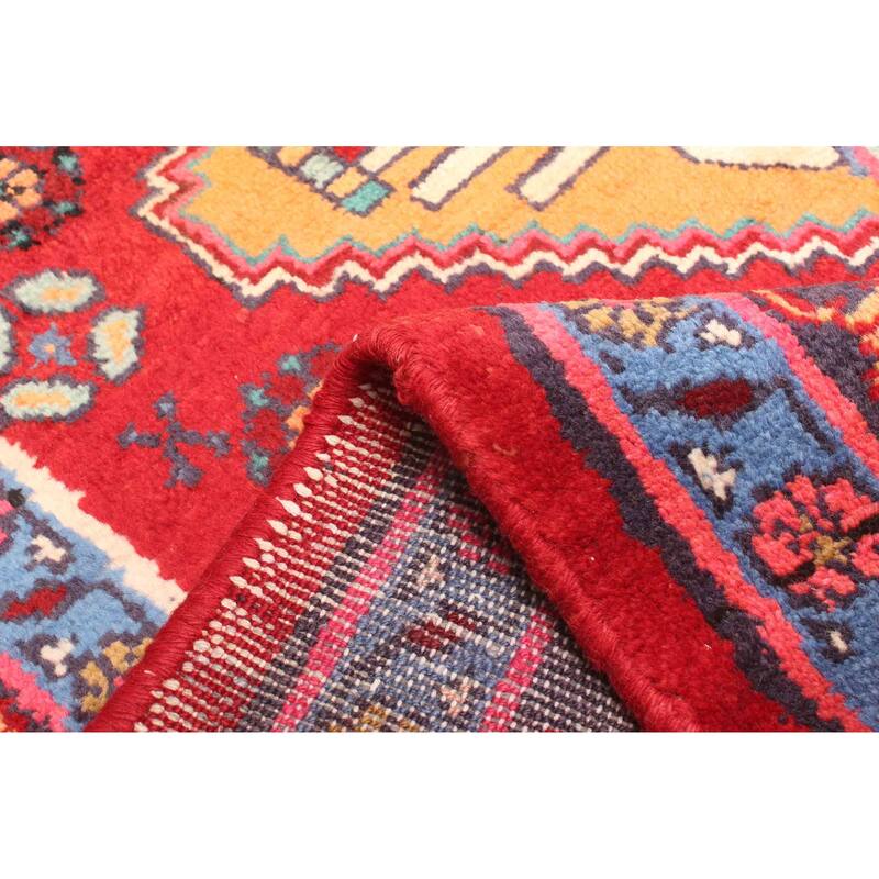 ECARPETGALLERY Hand-knotted Konya Anatolian Red Wool Rug - 4'3 x 6'4