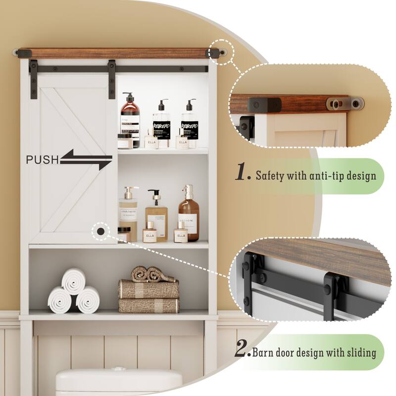 Freestanding Over The Toilet Storage