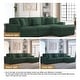 preview thumbnail 46 of 132, 118" W Corduroy L-shape Modular Sectional Sofa with Pillows
