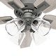 preview thumbnail 12 of 19, Hunter Gatlinburg Ceiling Fan w/ LED Light Kit, Handheld Remote - Transitional- EASY INSTALLATION