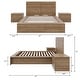 preview thumbnail 26 of 38, James 4-Piece Bedroom Set with Bed, Headboard, and 2 Nightstands