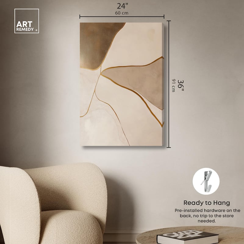 Taupe Terrain II Canvas by Art Remedy, Gallery Wrapped