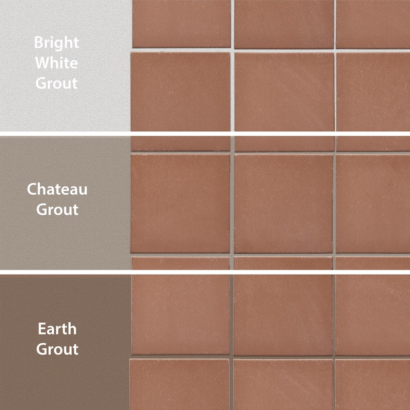 Merola Tile Lincoln Quarry Bullnose Mayflower Red 3-5/8" x 7-5/8" Ceramic Floor and Wall Trim
