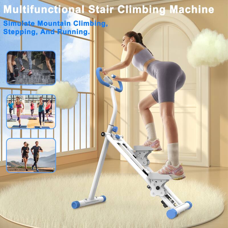 Stair Stepper with Resistance Home-Upgrade Vertical Climber Workout Machine for Full-Body Exercise Climber Fitness Equipment