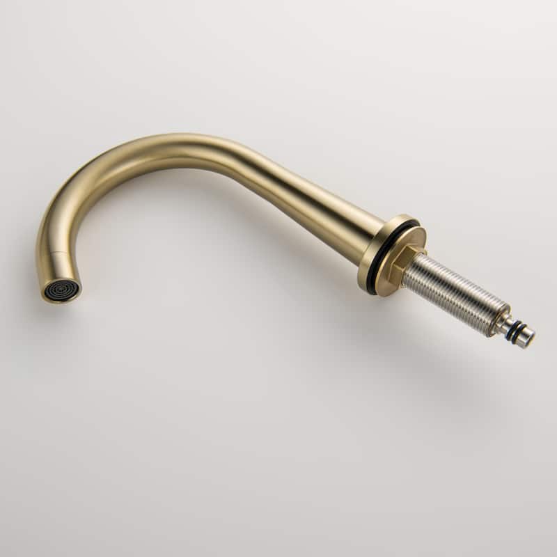 Widespread Bathroom Sink Faucets, 2-Handle Bathroom Vessel Faucet in Brushed Gold