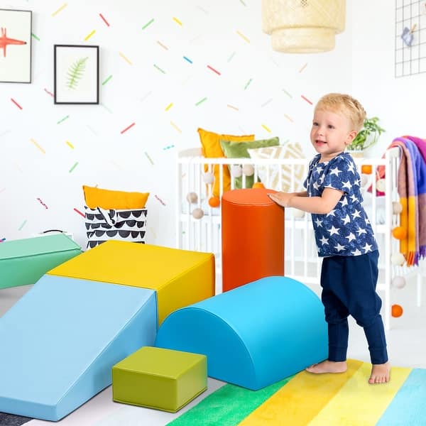 Zenova Climbing Toys for Toddlers 6 Pieces Soft Lightweight Foam Block