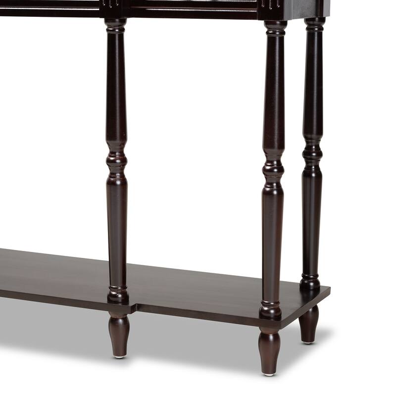 Hallan Classic and Traditional French Provincial 3-Drawer Console Table