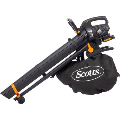 Scotts Outdoor Power Tools 2x20-Volt 3-in-1 Cordless Leaf Blower, Leaf Vaccum, Leaf Mulcher - 40V
