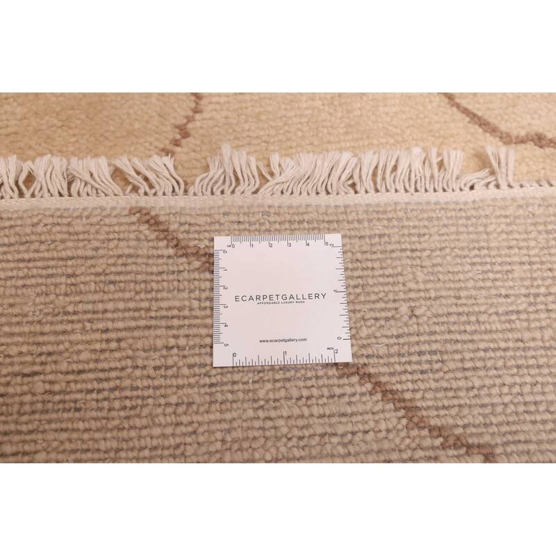 ECARPETGALLERY Hand-knotted Mystique Beige Wool Rug - 2'6 x 11'10