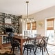 preview thumbnail 3 of 23, Modern Farmhouse 3/5-Light Black Gold Chandelier Clear Glass Kitchen Island Pendant Lighting for Dinning Room