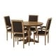 preview thumbnail 6 of 62, Mores Upholstered 5 Piece Circular Dining Set by Christopher Knight Home