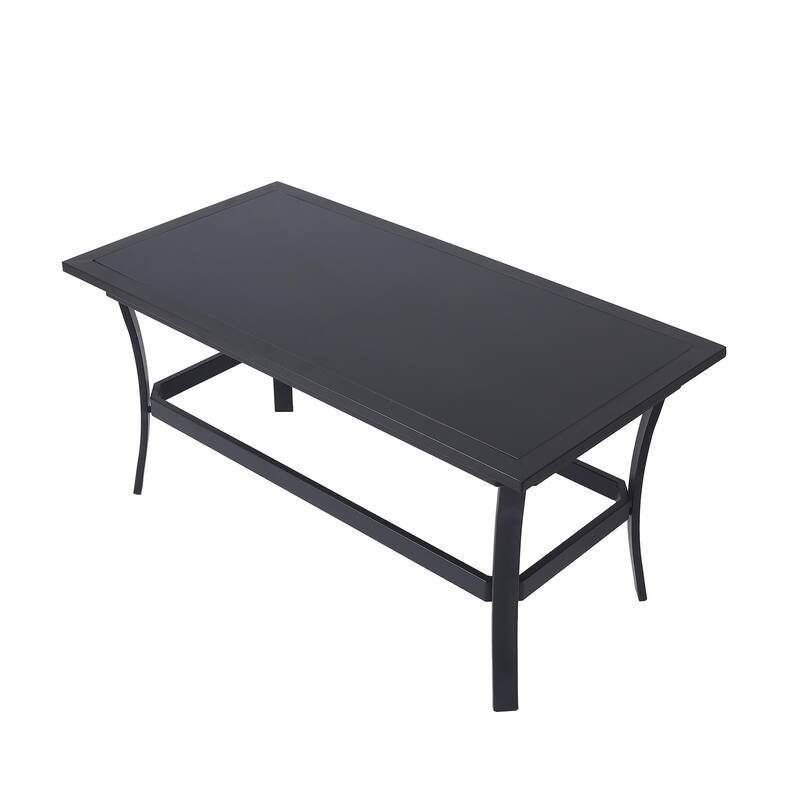 UIXE Outdoor All Weather Coffee Tables For Patio