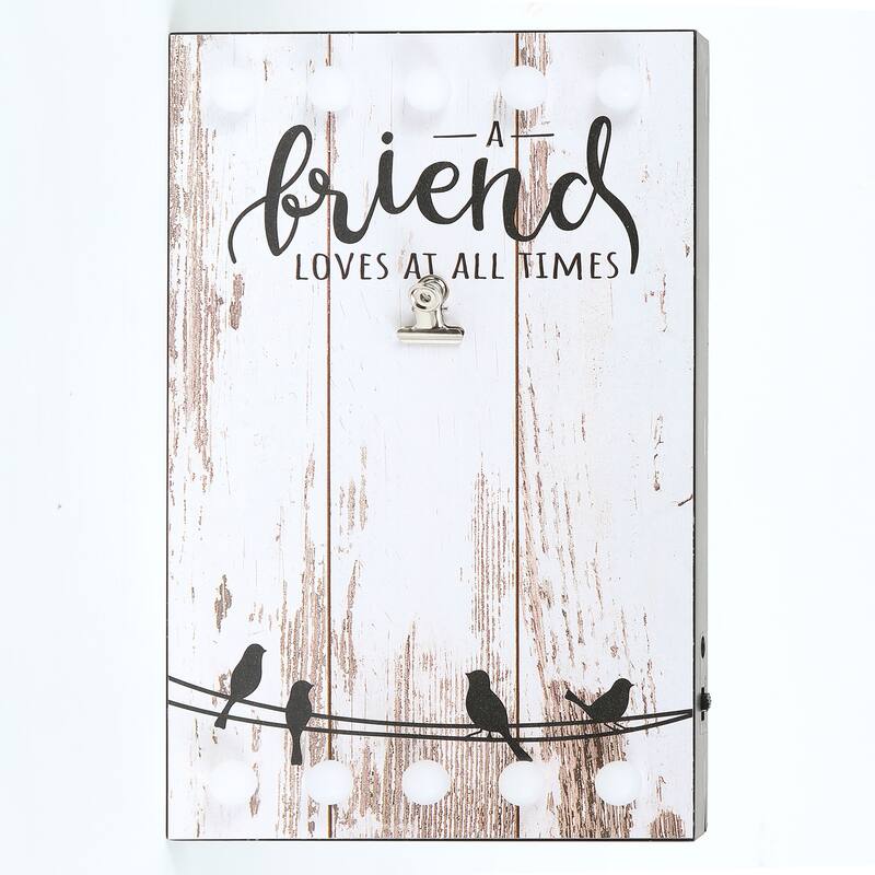 2-Piece Friends and Family Picture Box Frame with Lights