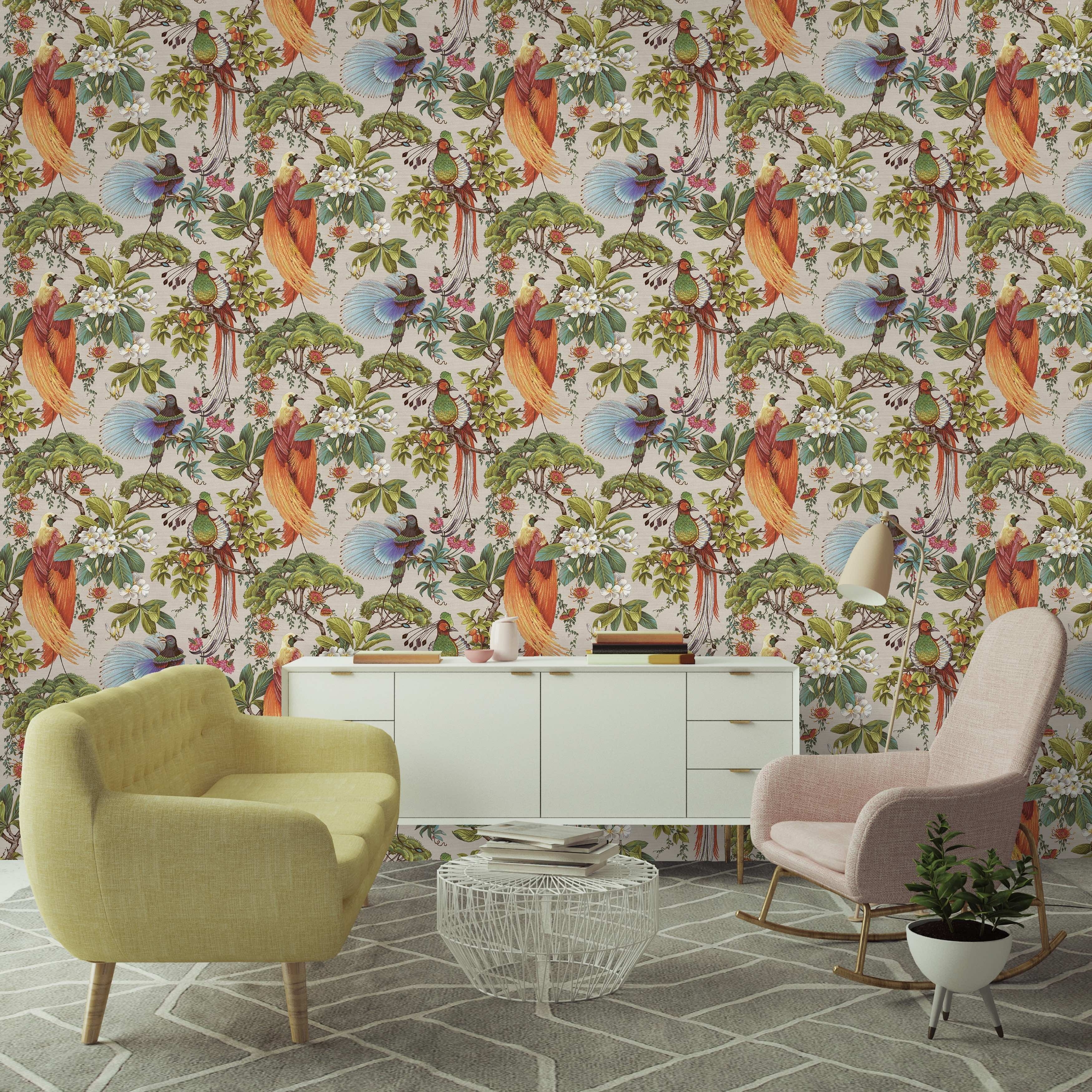 Yasuni Floral Unpasted Non-Woven Wallpaper undefined 396in x 20.8
