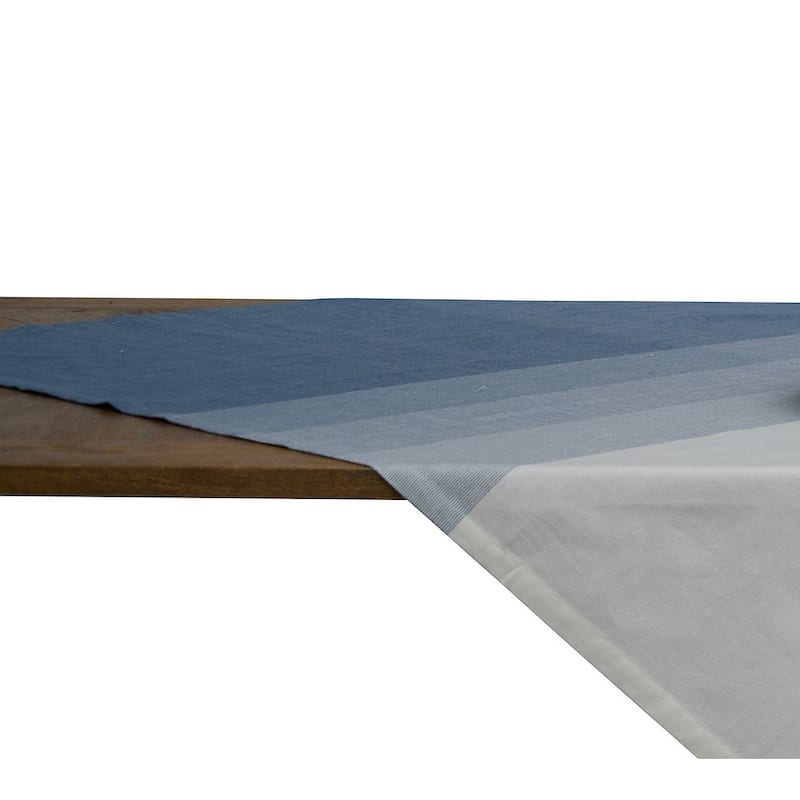 54" x 54" Sullivan Blue & White Ombre Table Topper