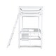 preview thumbnail 10 of 32, Twin Size Loft Bed with U-shaped Desk,Drawers and Storage Shelves,White/Antique Brown