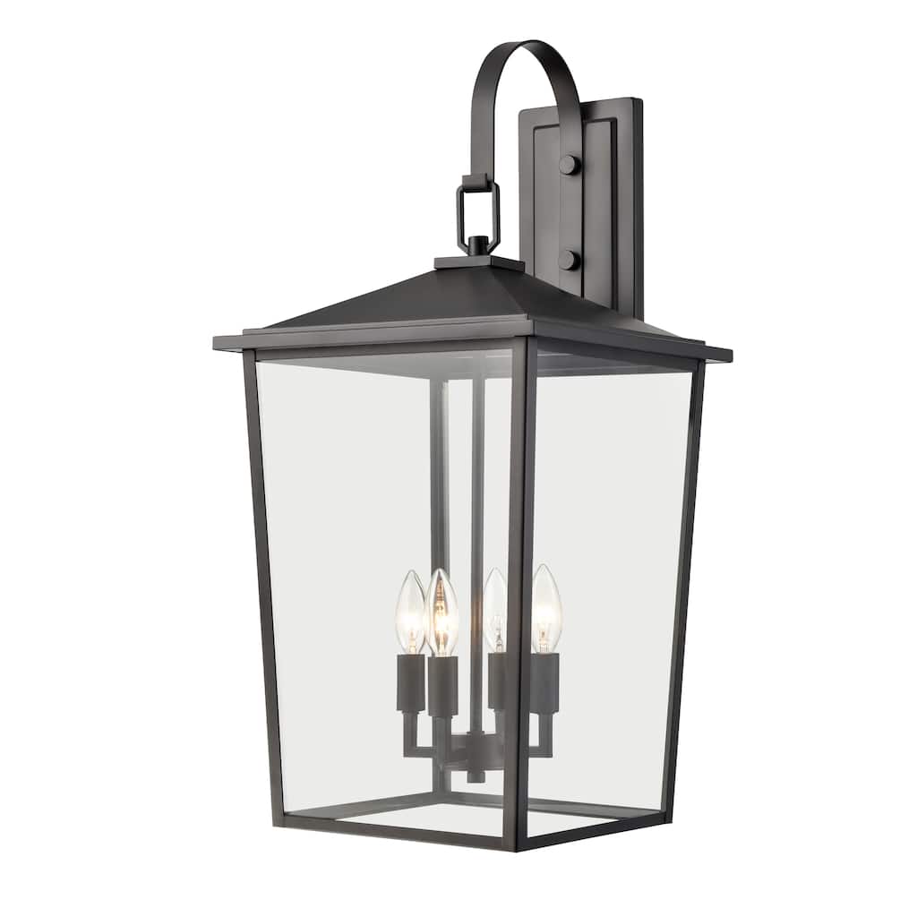 Fetterton 4-Light Outdoor Wall Sconce Powder Coated Black - Powder Coated Black
